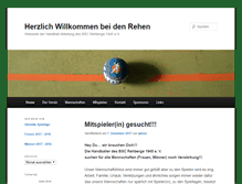 Tablet Screenshot of handball-rehberge.de